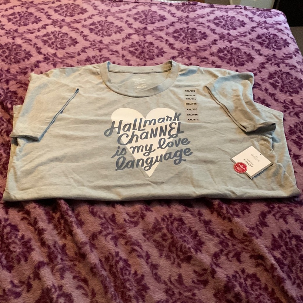 Hallmark Women’s T-Shirt, “ Hallmark Channel Is My Love Language” XXL,
